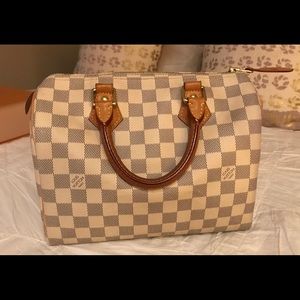 Authentic Louis Vuitton Damier Azur - Speedy 25